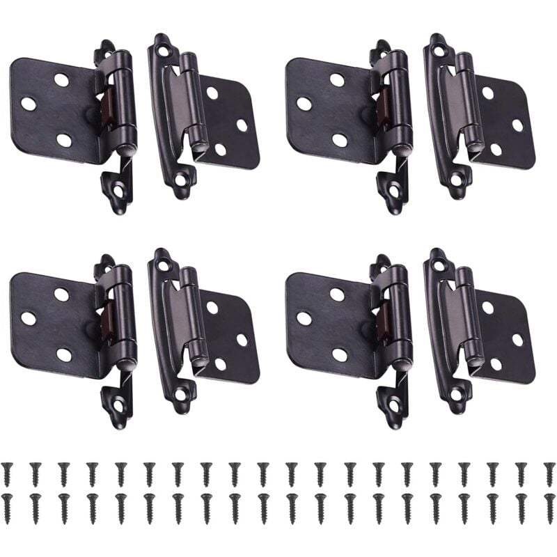 foto del prodotto 60 pezzi cerniere in acciaio inox, cerniere per porte di armadi con viti, cerniere per mobili in acciaio inox, per cerniere per porte, cerniere per