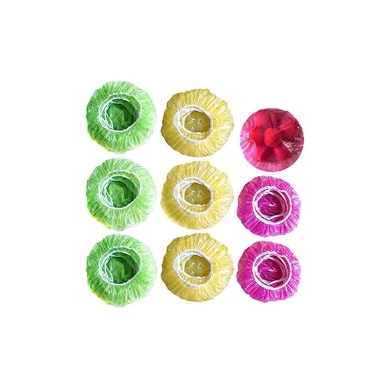foto del prodotto 60 pezzi copriciotole per alimenti colorati copricibo riutilizzabili copriciotole elastici in plastica per ciotole e piatti per picnic all aperto in
