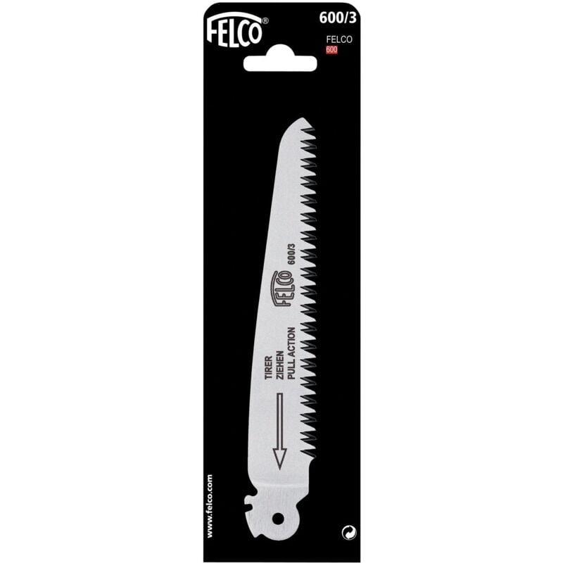 foto del prodotto 600 3 lama di ricambio per la sega pieghevole 600 lunghezza 160 mm, lama per seghe da giardino, facile da montare felco