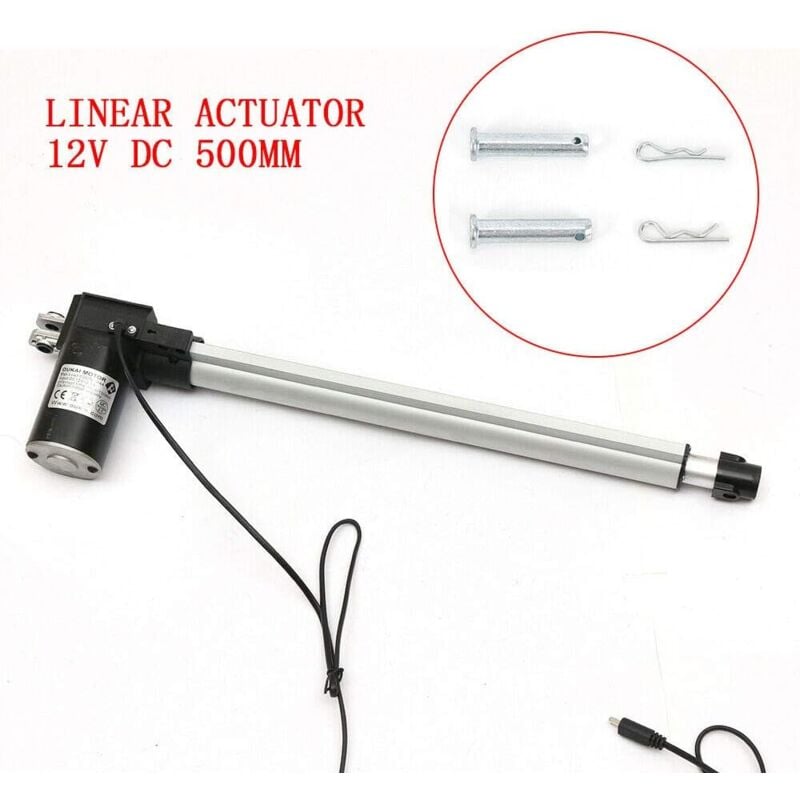 foto del prodotto 6000 n linear actuator, motore lineare, azionamento regolabile, 500 mm, 12 v, apriporta auto