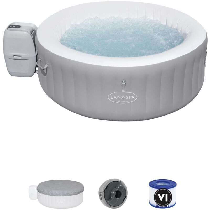 foto del prodotto 60037 minipiscina idromassaggio gonfiabile lay-z-spa santa lucia airjet 170 x 66 cm - bestway