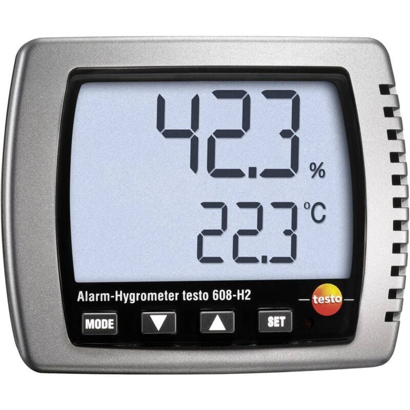 foto del prodotto 608 h2 igrometro 2 ur 98 ur indicatore punto di rugiada e allerta muffa testo