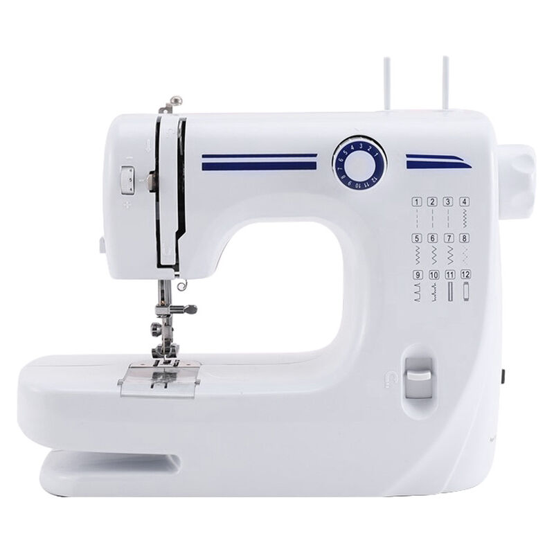 foto del prodotto 608a mini macchina da cucire domestica elettrica 12 punti macchina da cucire con pedale spina europea dewin