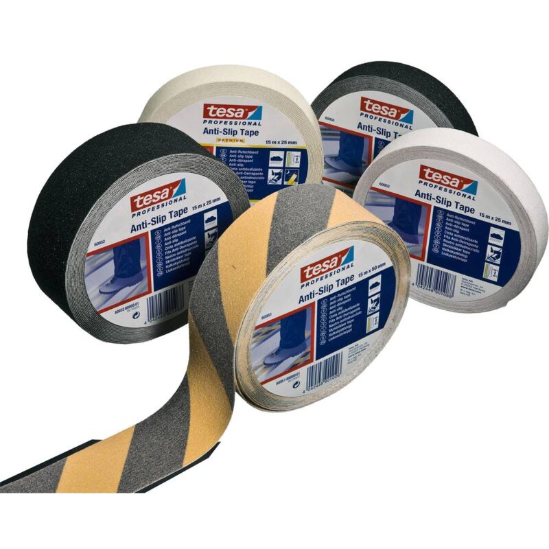 foto del prodotto 60953 00000 00 nastro antiscivolo professional luce fluorescente brillante l x l 15 m x 25 mm 1 pz. tesa