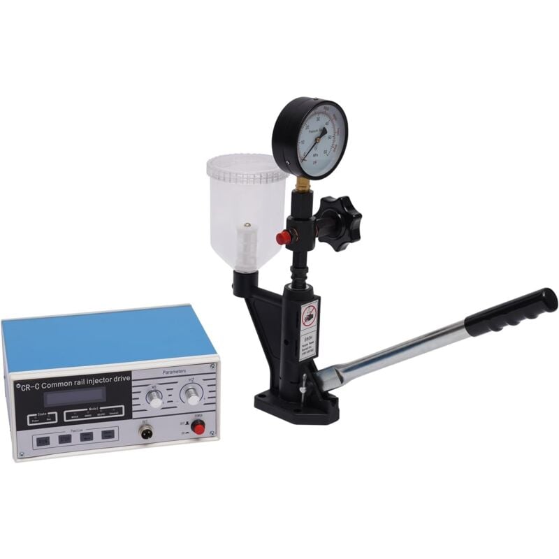 foto del prodotto 60mpa ugello di iniezione calibratore, iniettori tester tazza di olio 0.8 l traslucido serbatoio carburante, iniettori common rail per iniettori
