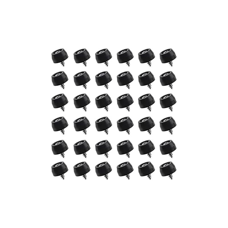 foto del prodotto 60x piedini in gomma rotondi piccoli con viti con rondella incorporata piedini per gambe di taglieri per mobili tavolo amplificatore cabinet