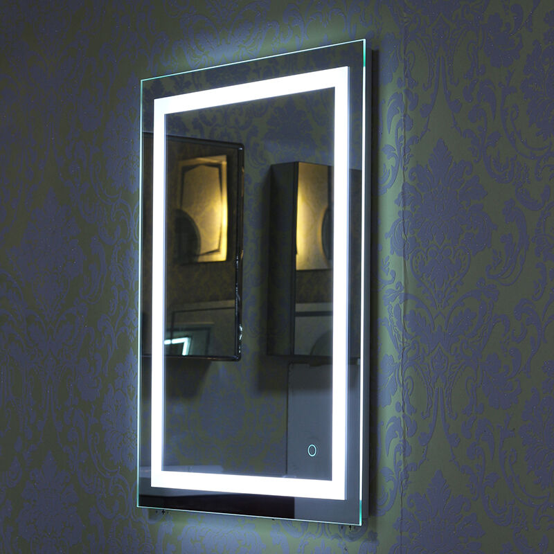 foto del prodotto 60x80 cmspecchio da bagno con led illuminazione,interruttore touch,luce bianca fredda haloyo