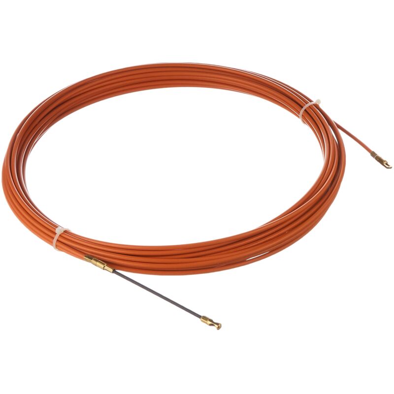 foto del prodotto 61057 sonda tiracavi in acciaio, 14 m, diametro 4 mm, arancione, arancione electraline