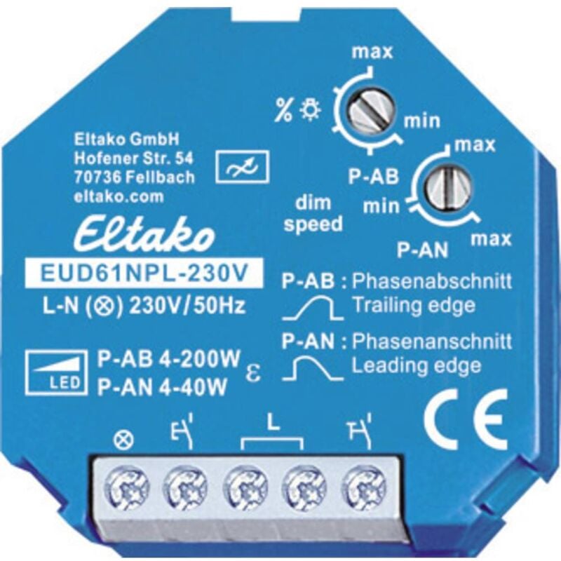 foto del prodotto 61100832 dimmer universale blu eltako