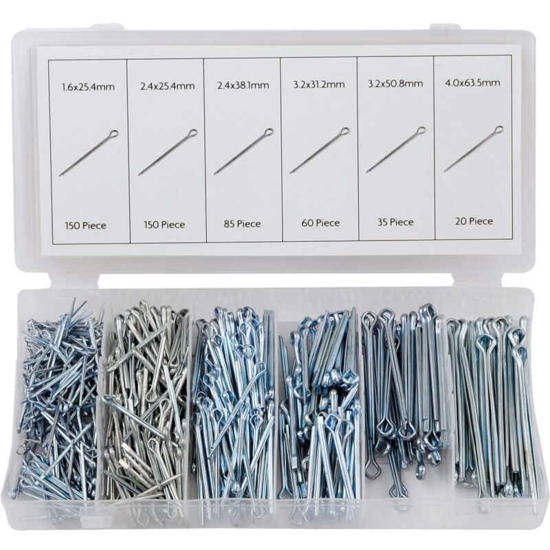 foto del prodotto 61297 set di 500 coppiglie spaccate rolson