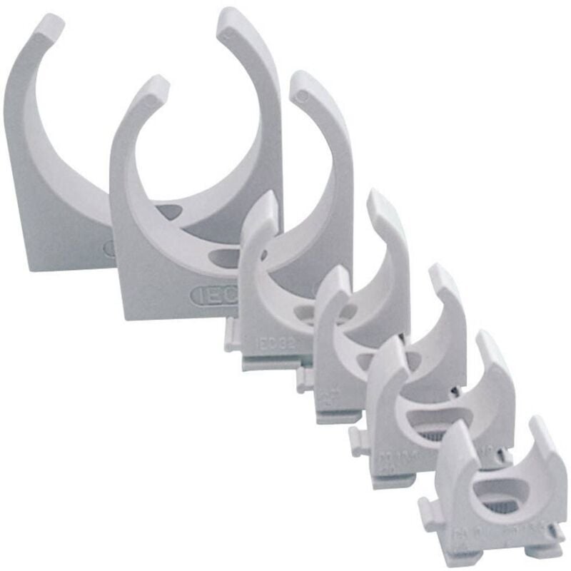 foto del prodotto 613518 supporto per guaina en32 32 mm grigio ral 7035 50 pz. privo di alogeni, privo di siliconi j ger direkt