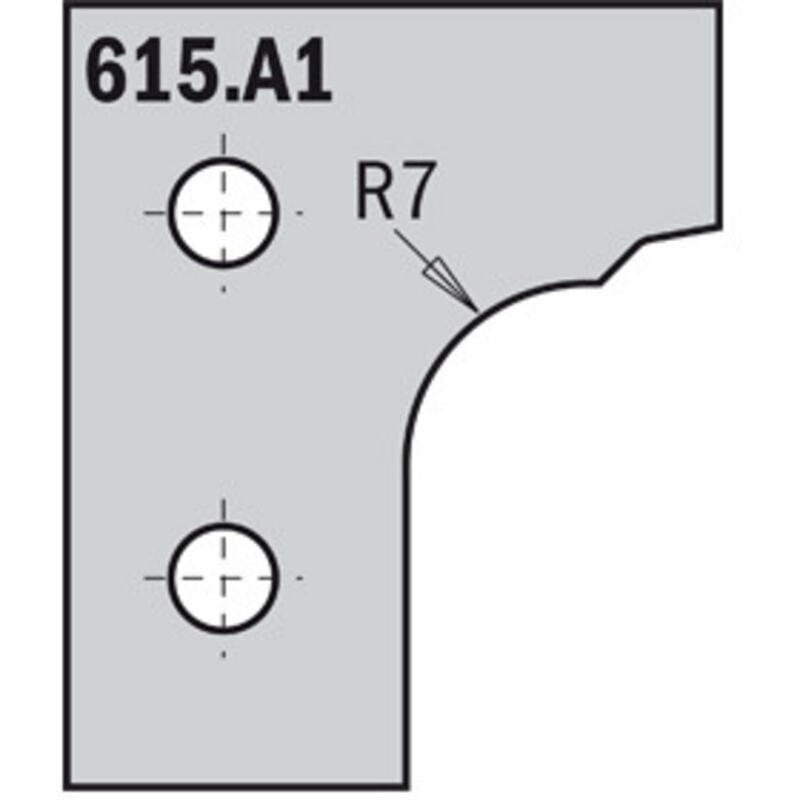 foto del prodotto 615.b1 coltello hw 50x30x2 profilo b1 