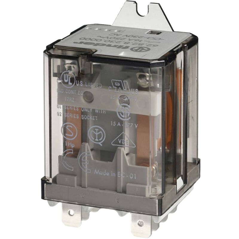foto del prodotto 62.82.8.230.4300 rel ad innesto 230 v ac 16 a 2 na 1 pz. finder