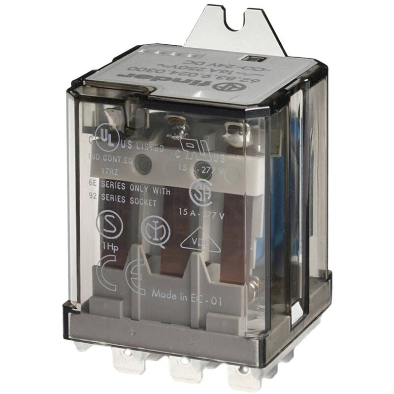 foto del prodotto 62.83.8.230.4300 relè ad innesto 230 v/ac 16 a 3 na 1 pz. - finder