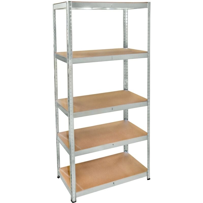 foto del prodotto 62343 - scaffale in metallo e legno, 5 ripiani - cogex