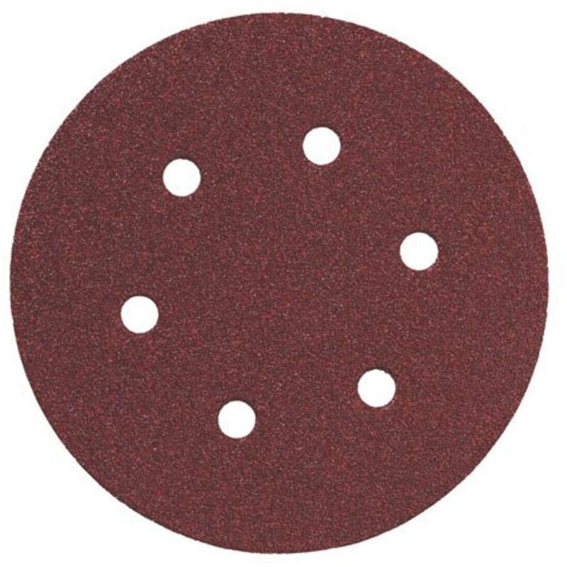 foto del prodotto 624066000 metabo lot de 25 disques abrasifs auto-agrippants metabo 150mm perforé 6 trous