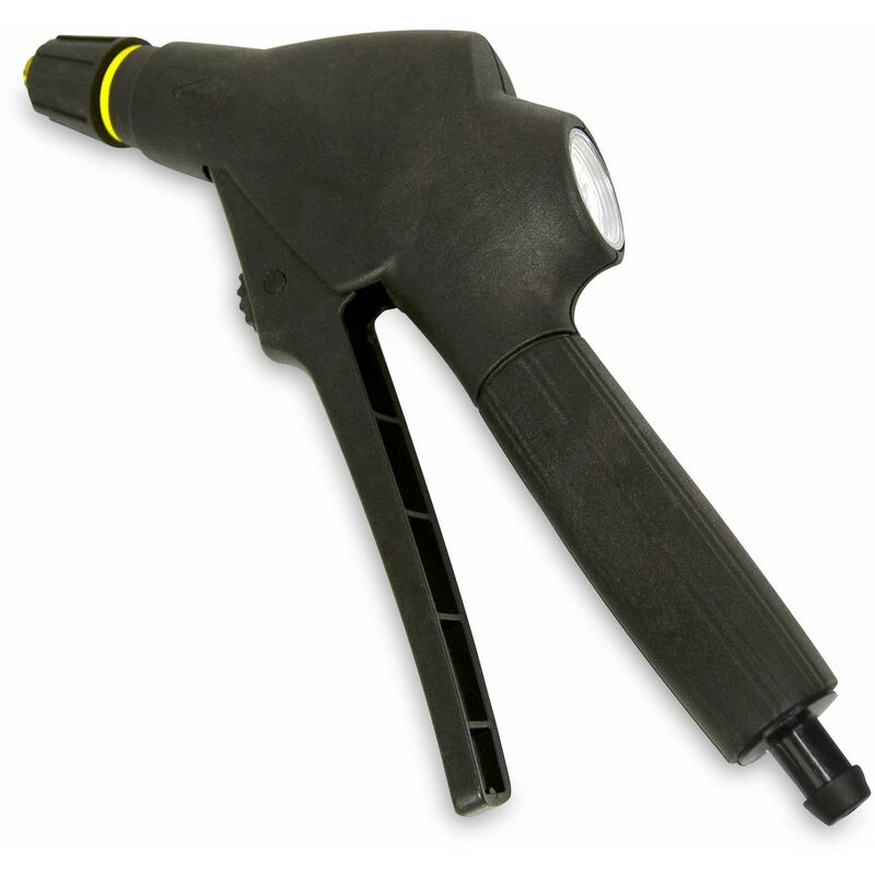foto del prodotto 6307lg valvola di arresto con manometro plastica con guarnizioni fpm 3598bm e 3618bm, nero mesto