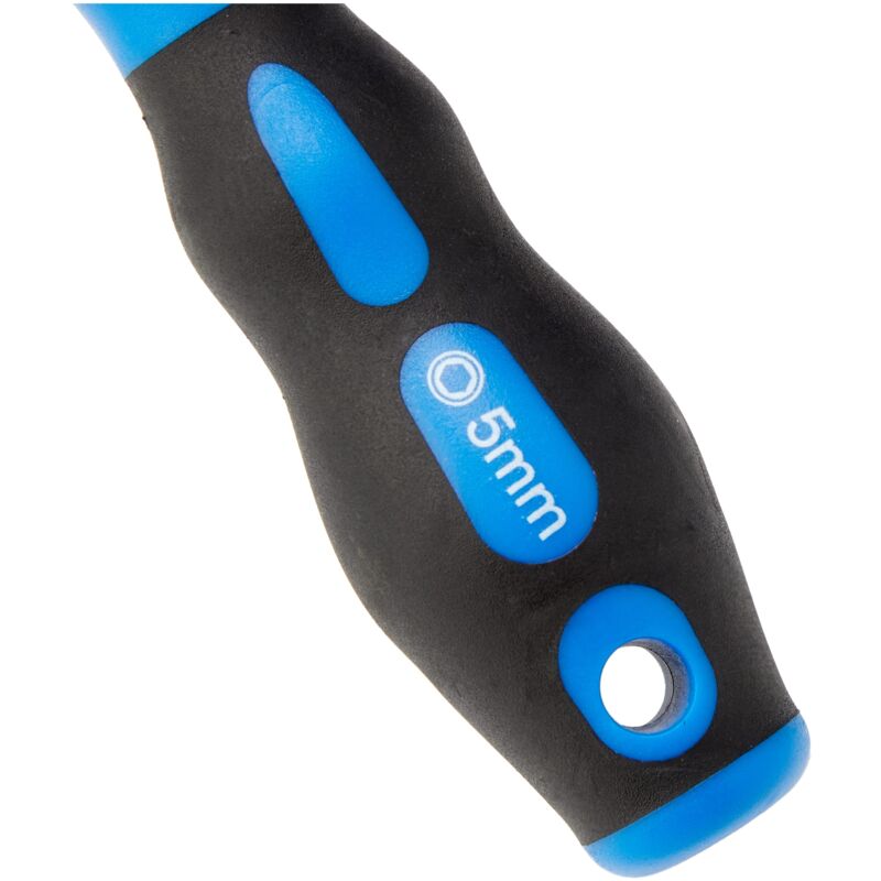 immagine 0 del prodotto 63409 spinner per dadi con impugnatura morbida, 5 mm, colore blu draper