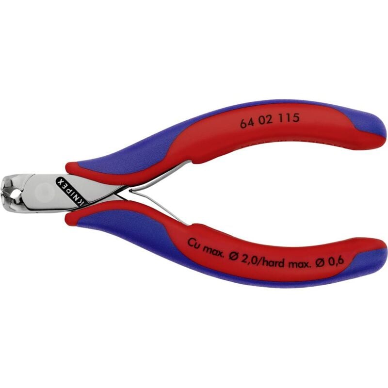 foto del prodotto 64 02 115 elettronica e meccanica di precisione tronchese con tagliente frontale con sfaccettatura 115 mm knipex