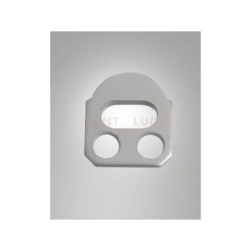 foto del prodotto 6407 50 001 tappo piatto alluminio anodizzato naturale l.16mm con foro