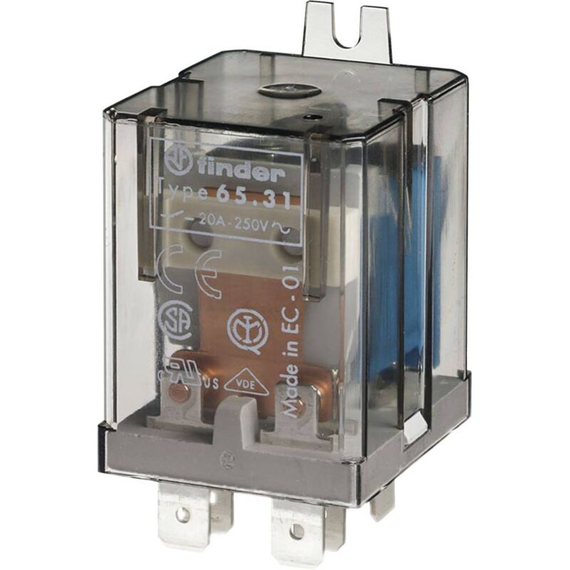 foto del prodotto 65.31.9.024.4300 rel ad innesto 24 v dc 30 a 1 na 1 pz. finder