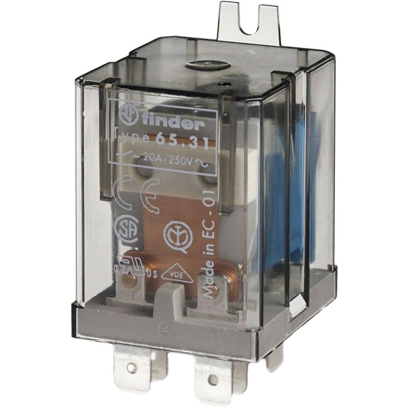 foto del prodotto 65.31.9.024.4309 rel ad innesto 24 v dc 30 a 1 na 1 pz. finder