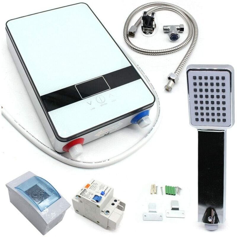 foto del prodotto 6500 w 220 v senza serbatoio istante caldaia riscaldatore di acqua elettrico doccia ugello istante riscaldatore di acqua calda