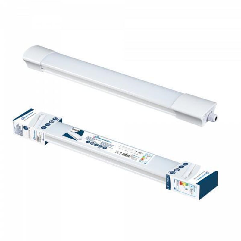 foto del prodotto 65062 barra luminosa led da esterno, plafoniera da giardino 50w 4500 lumen luce naturale impermeabile ip65 lunga 150 cm - tubo led per giardino, loggia, esterno, muro esterno - electraline