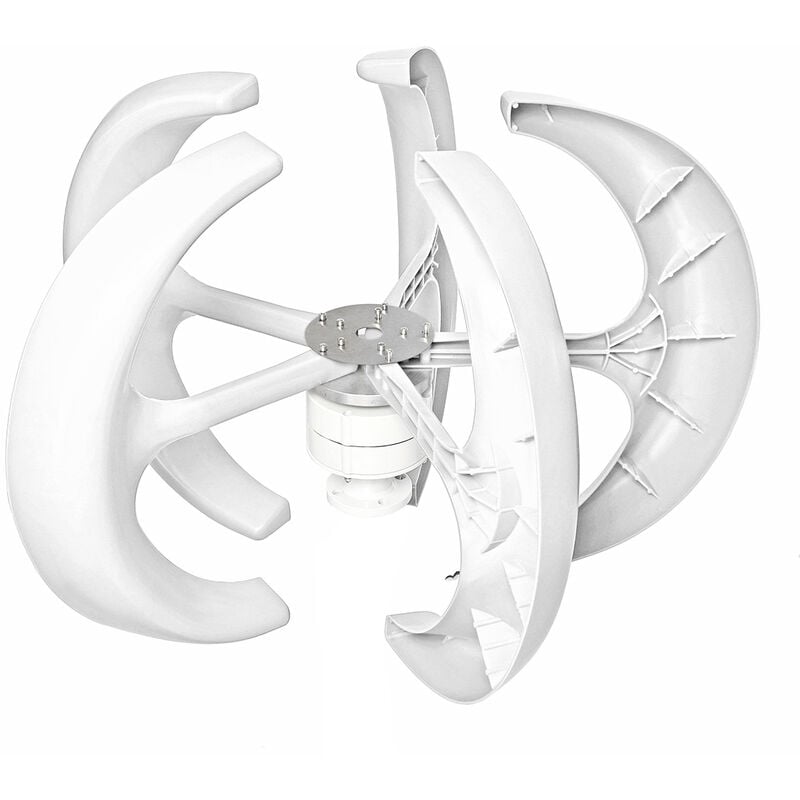 foto del prodotto 650w 24v generatore di turbina eolica a lanterna con rotore ad asse verticale 5 pale zebraa