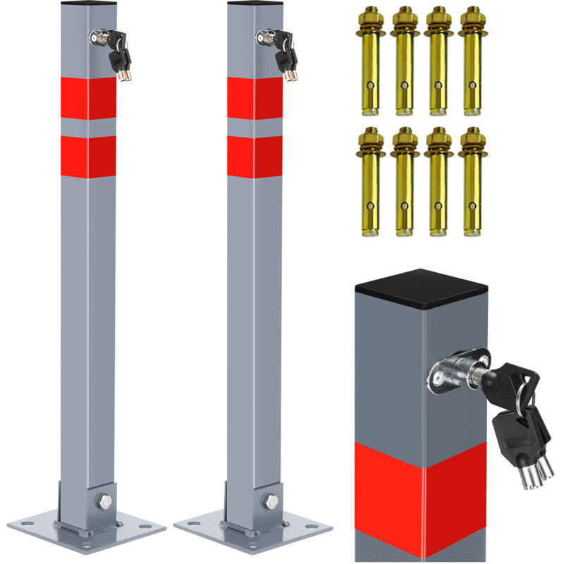 foto del prodotto 65cm concrete boundary post parcheggio recinzione pieghevole post 2 pezzi