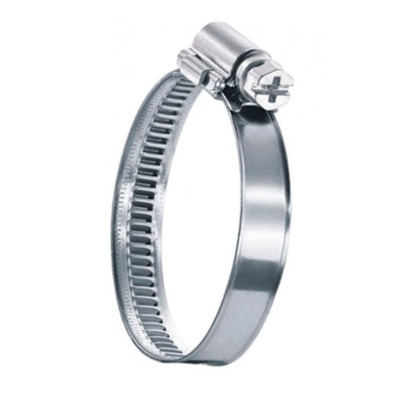 foto del prodotto 661110 3pz fascette stringitubo 3 4 a nastro regolabile in acciaio inox morsetto stringi tubo 20 32mm, collare di serraggio vite regolabile, nastro