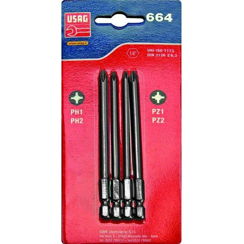 foto del prodotto 664 s4 100 u06640210 assortimento inserti in blister attacco 1 4 usag