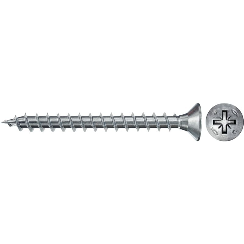 foto del prodotto 670031 viti per legno, bianche, 3.0 x 20 fischer