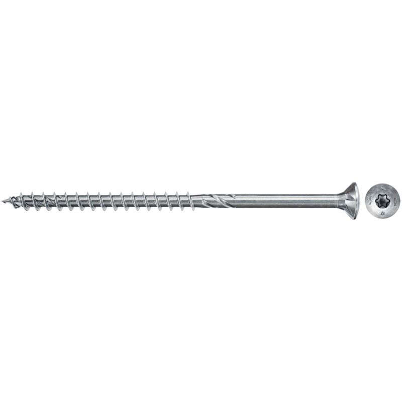 foto del prodotto 670364 viti per legno o truciolare a filetto parziale, blu passivato , 5.0 x 100 mm fischer