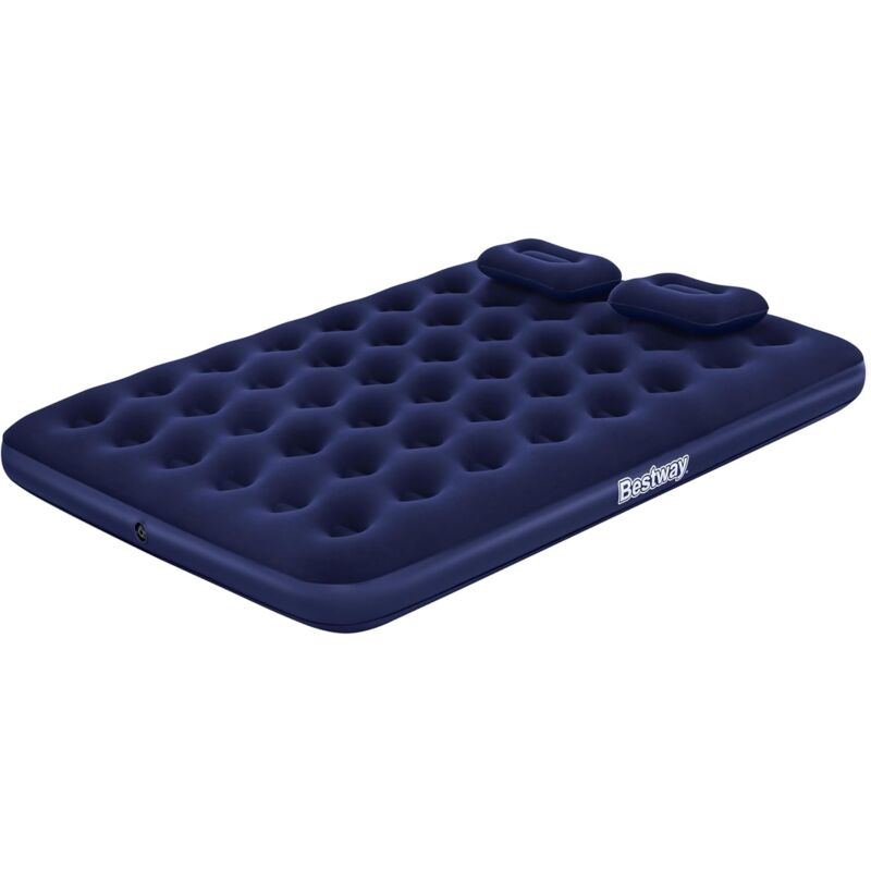 foto del prodotto 67374 airbed pvc blu floccato matrimoniale plus cm.203x152x22 bestway