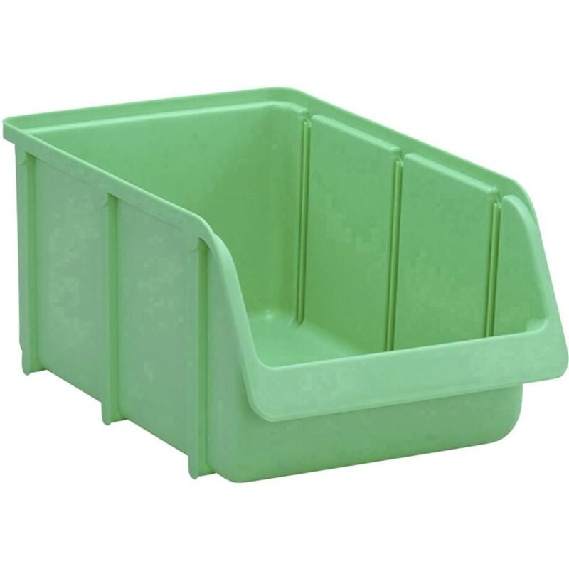 foto del prodotto 674400 cassetta impilabile da magazzino l x a x p 207 x 155 x 332 mm verde 1 pz. - h nersdorff