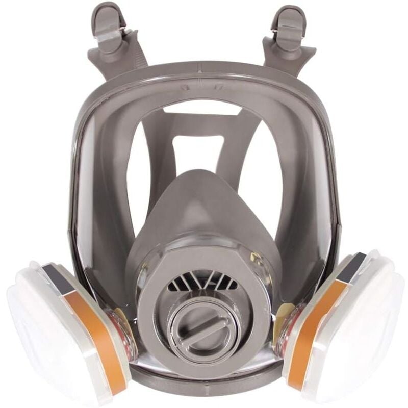 foto del prodotto 6800 respiratore a pieno facciale, casco con visiera per verniciatura, vapori organici e polvere, due tipi di connettori