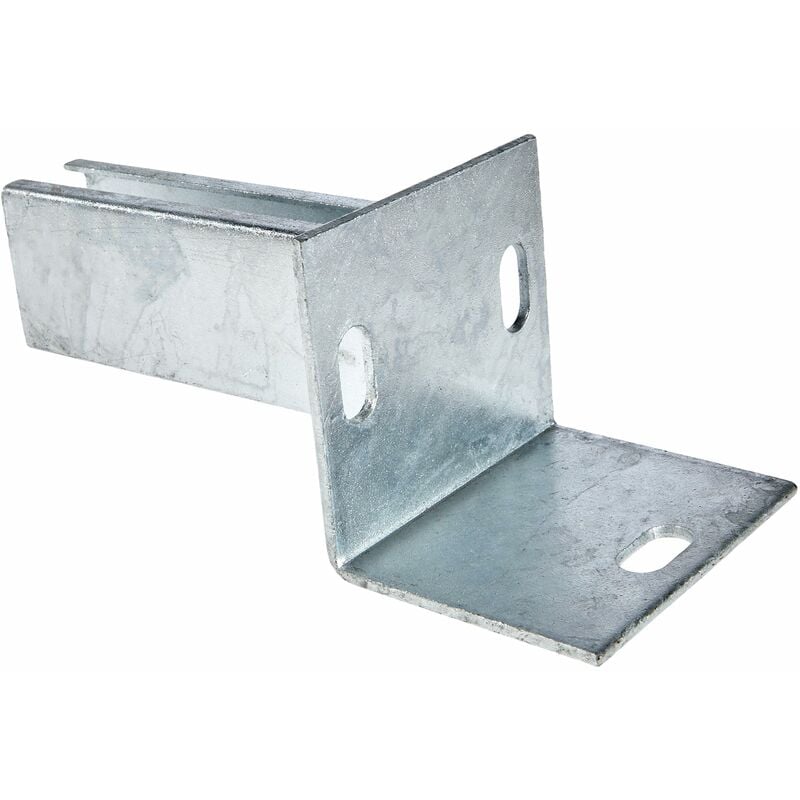 foto del prodotto 685690 staffa portapalo per pali per recinzione per cordolo a l, acciaio, 84 x 84 mm alberts