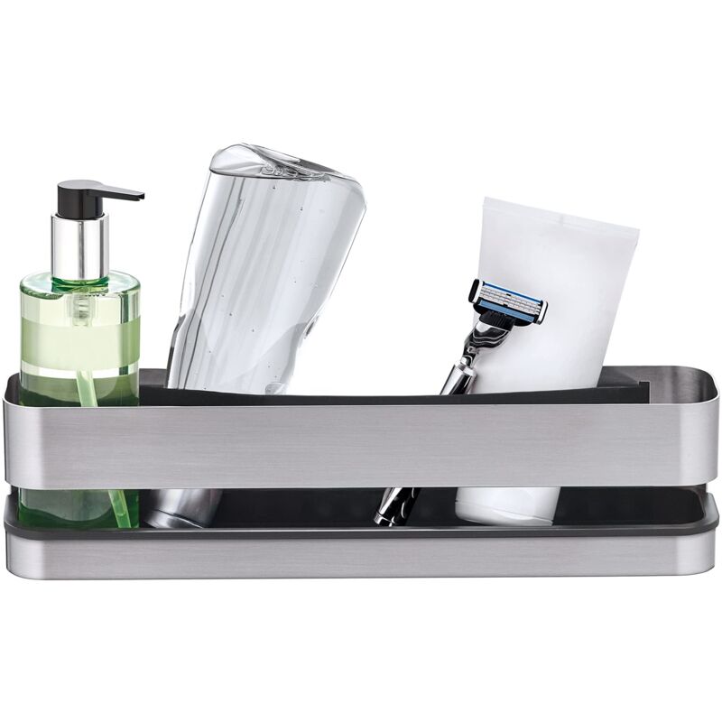 foto del prodotto 68942 cestino per doccia, acciaio inossidabile, argento, 8,5 x 8 x 34 cm blomus
