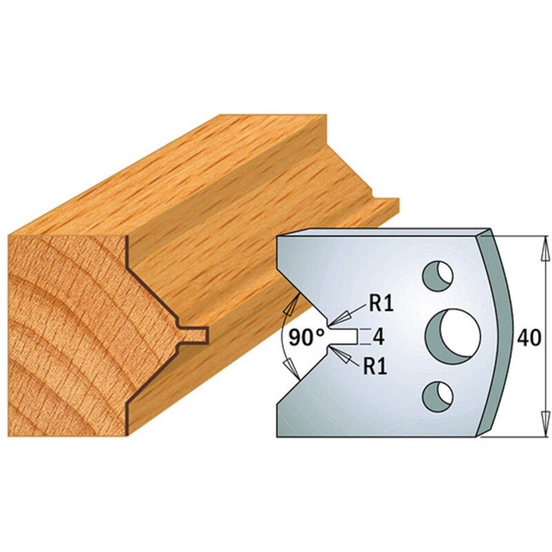 foto del prodotto 690.072 coppia coltelli sp 40x4mm incastro maschio 4x8 a 90 