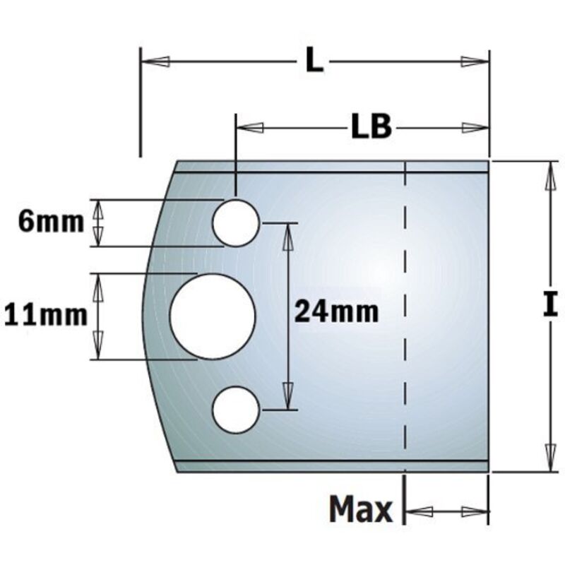 foto del prodotto 690.599 coppia coltelli sp 50x4mm da profilare max 20mm 