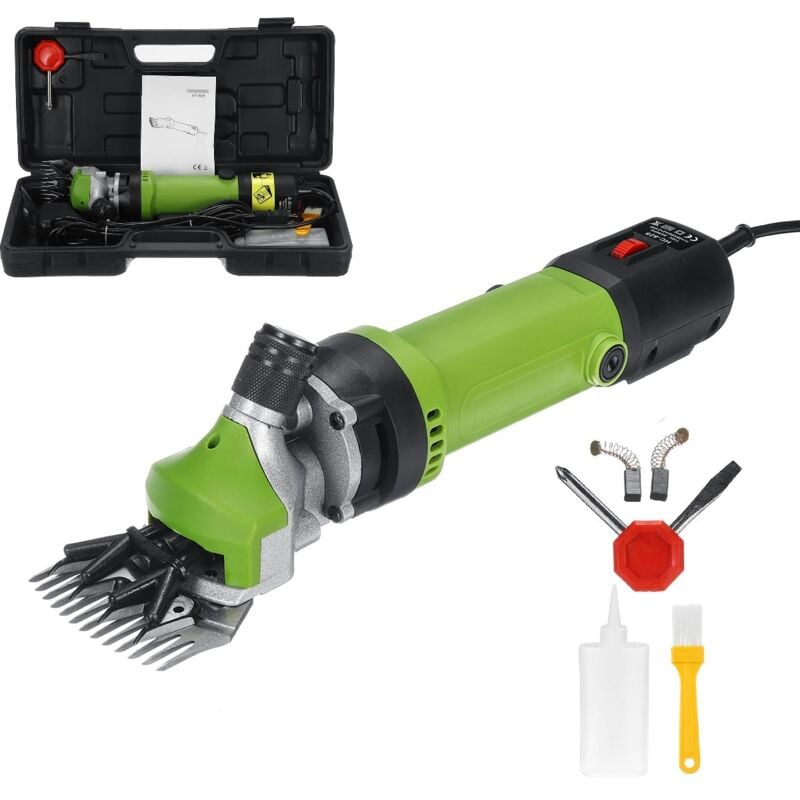 foto del prodotto 690w 2400rpm 6 velocit tosatrice elettrica forniture tosatrice tosatrice pecore capre alpaca forbici verde
