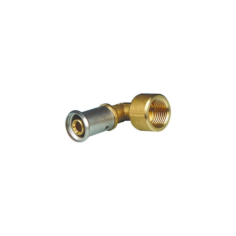foto del prodotto 6p gomito 90 femmina 16x1 2 f ottone a pressare 6p1604