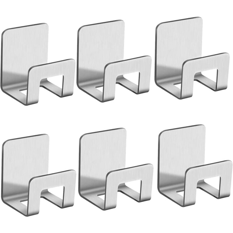 foto del prodotto 6pcs quick dry sponge holder no drilling kitchen sponge holder self adhesive stainless steel sponge holder, waterproof stainless steel for kitchen