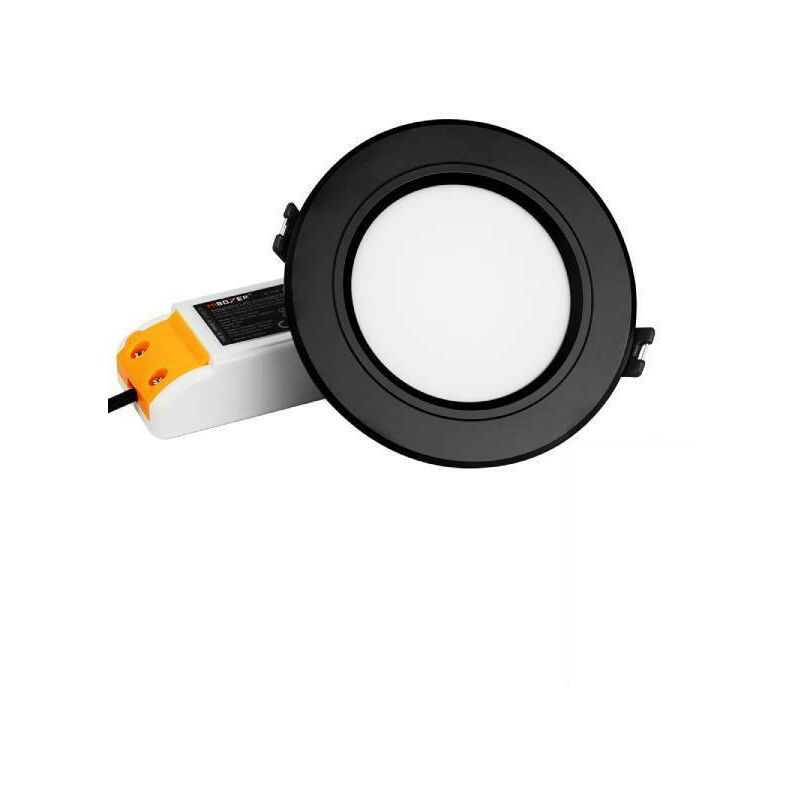 foto del prodotto 6w 600lm 120 spot led integrato ip20 118mm nero rgb cct 068b