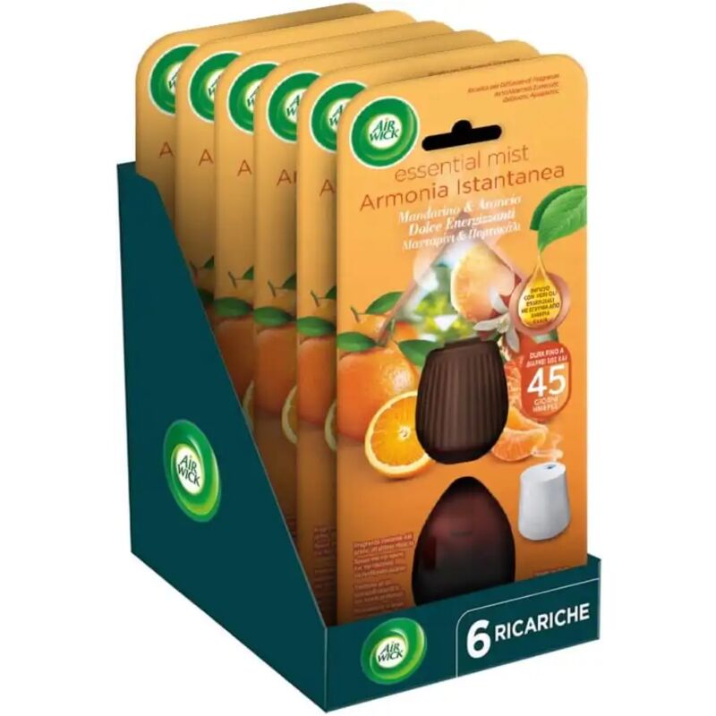 foto del prodotto 6x airwick ricariche per diffusore di oli essenziali mandarino e arancia dolce