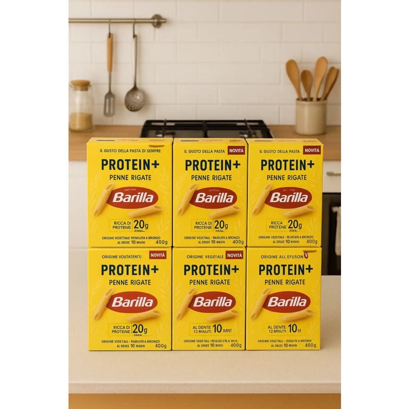 foto del prodotto 6x barilla protein penne rigate 400g pasta ricca proteine vegetali