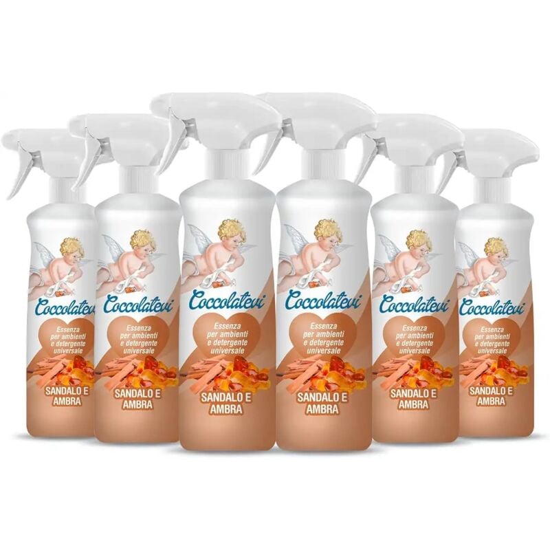 foto del prodotto 6x coccolatevi essenza per ambienti sandalo e ambra 6x750ml profumatore ambienti