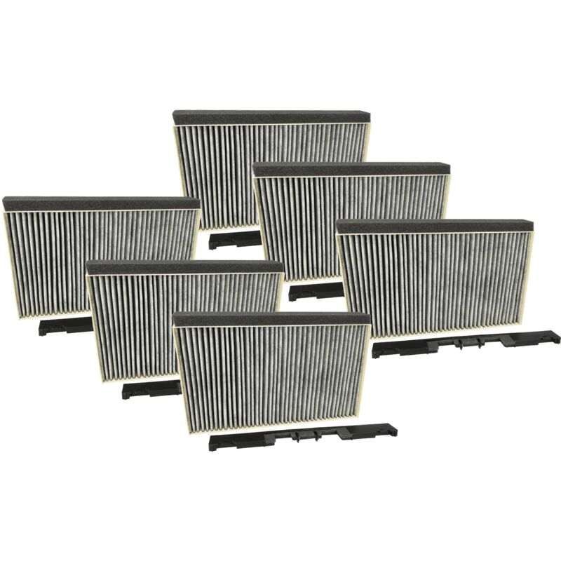 foto del prodotto 6x filtro a carboni attivi compatibile con bosch dib091e59, dib091e50 01, dib091e50 02, dib091e50 03, dib091e51 02 cappe aspiranti vhbw