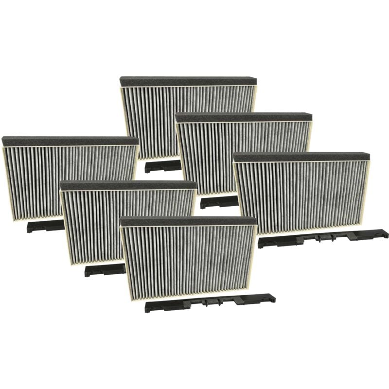 foto del prodotto 6x filtro a carboni attivi compatibile con gaggenau ad220186 01, aa220110 01, ad220182 01 cappe aspiranti vhbw